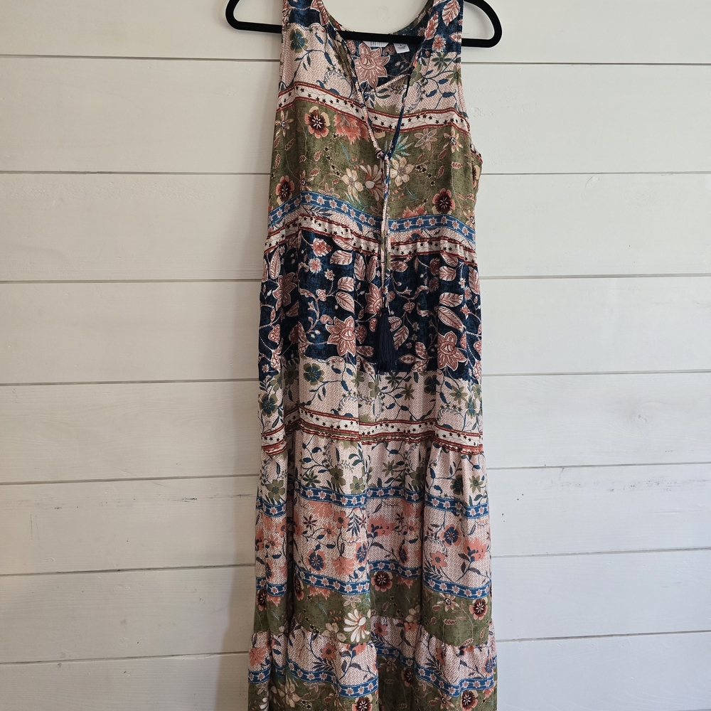 Kaktus Multicolor Floral Maxi Dress